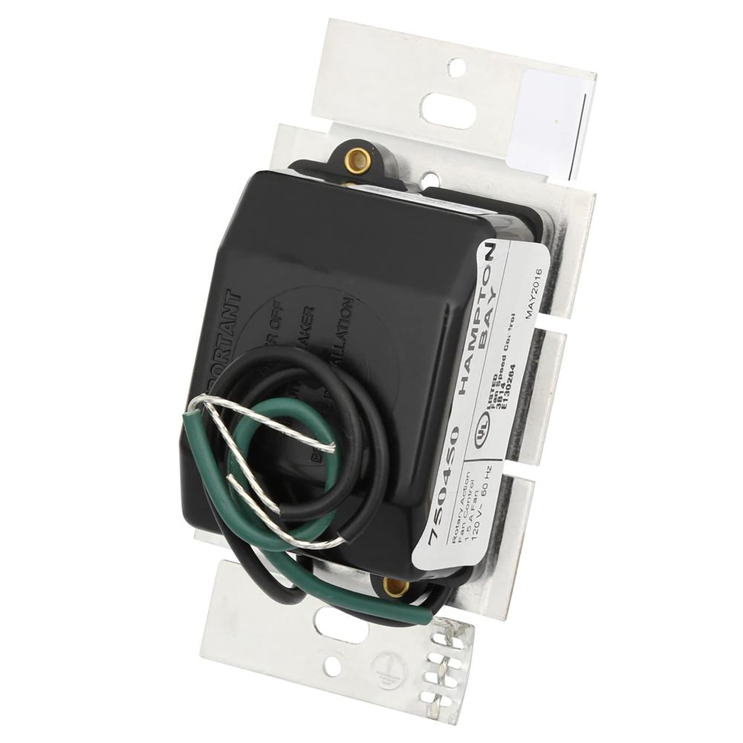 Lutron Electronics Rotary On-Off Fan-Speed Controls Fs-5Fh-Dk