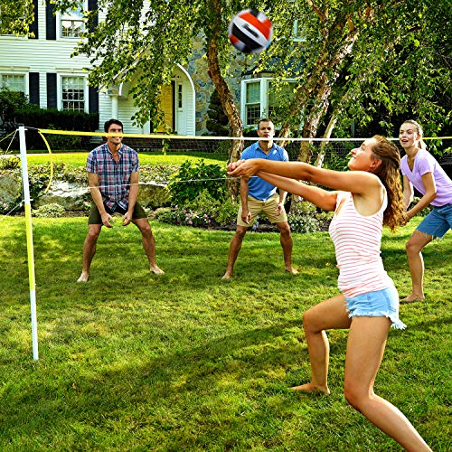Franklin Sports Outdoor Volleyball Net Sets - Beach + Backyard Portable Volleyball Net with Poles - Complete Outdoor Volle...