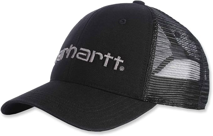 Carhartt Men's Canvas Mesh-Back Logo Graphic Cap