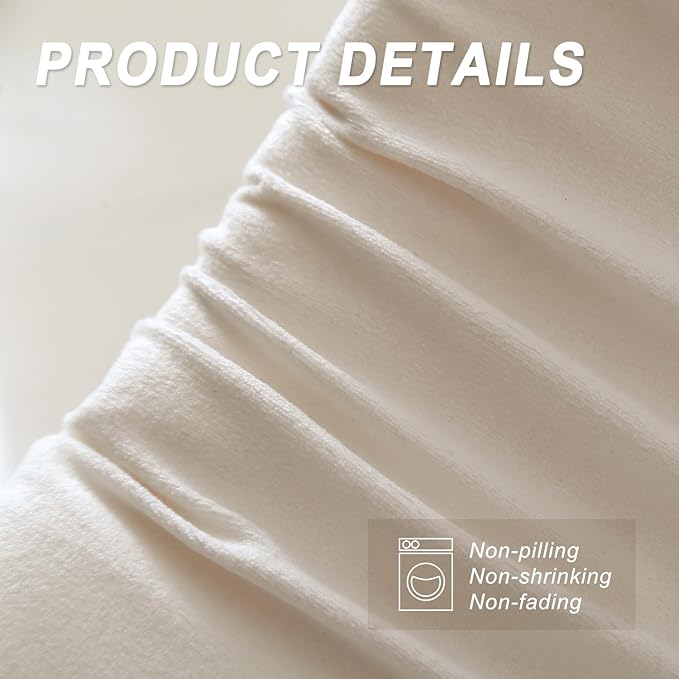 WdFour Bed Wedge Pillow, Close Off Headboard, Wall and Mattress Gap. Incline, Slanted Sweat-Proof Pillow for Neck and Back Pain Relief Anti-snoring for Comfortable Sleeping.(Beige,54Wx10Dx6H)