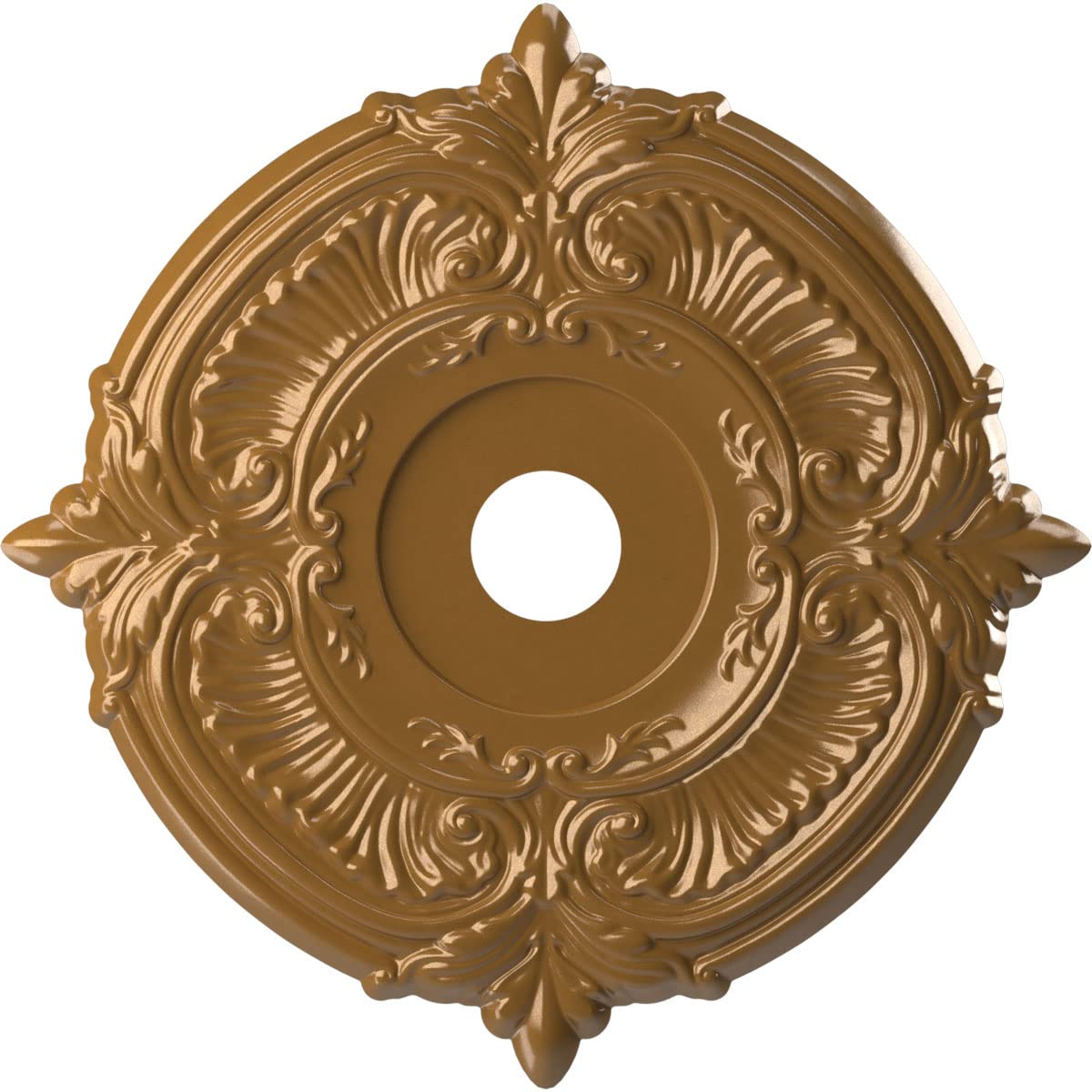 Ekena Millwork Cmp22Atdvg Attica Thermoformed Pvc Ceiling Medallion (Fits Canopies Up To 7 3/4), 22Od X 3 1/2Id X 1P, Universal