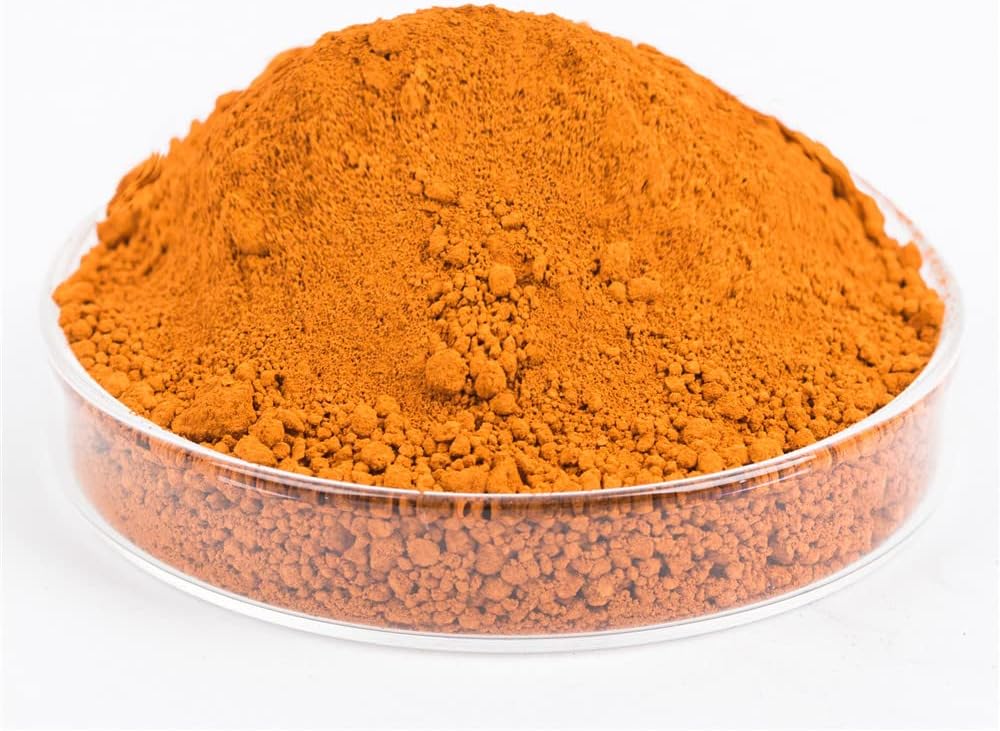 GOODTAKE Concrete Pigment, Orange Iron Oxide Pigment Powder, Cement Color Pigment Concrete Dye Color Pigment for Cement Mortar Grout Pastel Tile Paint (Orange, 4 oz)