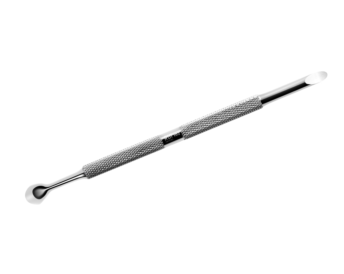 Rui Smiths Pro Cuticle Pusher with 2 Ends - Stainless Steel Manicure Tool - Style 102