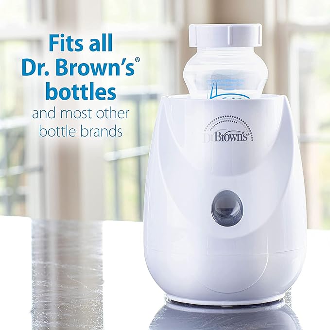 Dr. Brown’s Insta-Feed Bottle Warmer and Sterilizer with Anti-Colic Options+ Narrow Baby Bottles 4 oz, with Level 1 Slow Flow Nipple, 4 Pack, 0m+ and Bottle Cleaning Brush Set, Blue