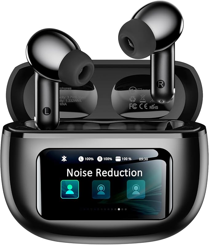 Wireless Earbuds, Ear Buds Active Noise Cancelling with Charging Case, 6.0 Bluetooth Earbuds with AI Clear Calls, 40H Play...