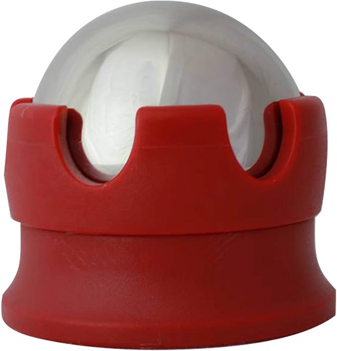 Massage Roller Ball - Stainless Steel Gel Balls for Heat + Ice Therapy - Back, Shoulder, Calf, Foot Massager with Heat or ...