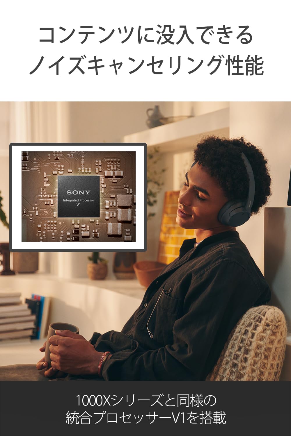 Sony WH-CH720NL Noise Canceling Wireless Bluetooth Headphones - Built-in Microphone - up to 35 Hours Battery Life and Quick Charge - Navy Blue