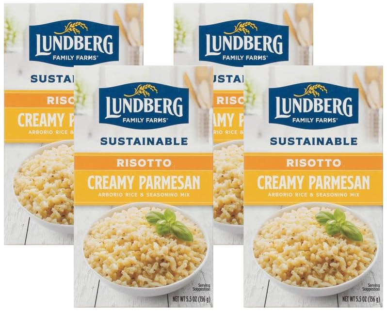 Lundberg Rice Creamy Parm Risotto, 5.5 Ounce (Pack of 4)