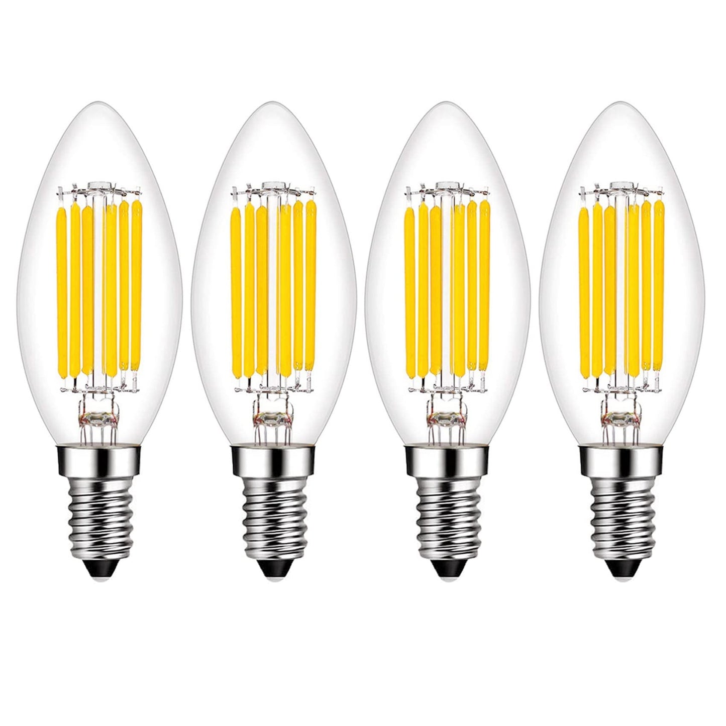 E14 Led Bulb Dimmable 60W Equivalent 2700K Warm White  E14 Light Bulbs European Base 6W 600Lumens Ac120V  E14 Edison Bulb For Turkish Lamp Light Bulb Replacement  4 Pack