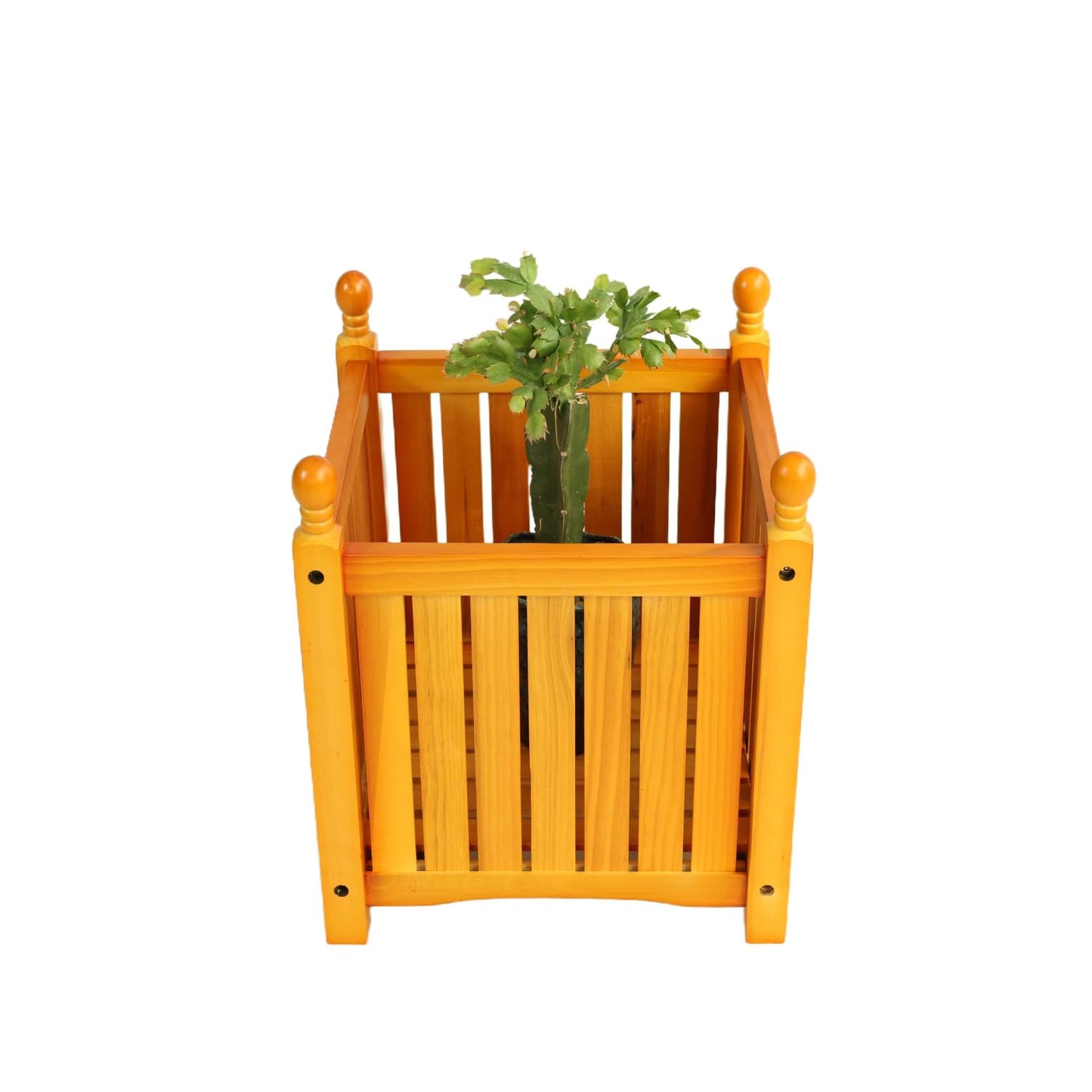 Wooden Flower and Herb Planter for Garden and Outdoor Use