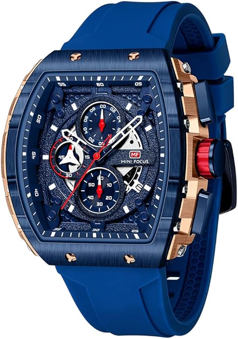 Mini Focus Men's Watch Fashion Sport Wrist Watches (Chronograph/Waterproof/Luminous/Calendar) Silicon Strap Quartz Watch f...