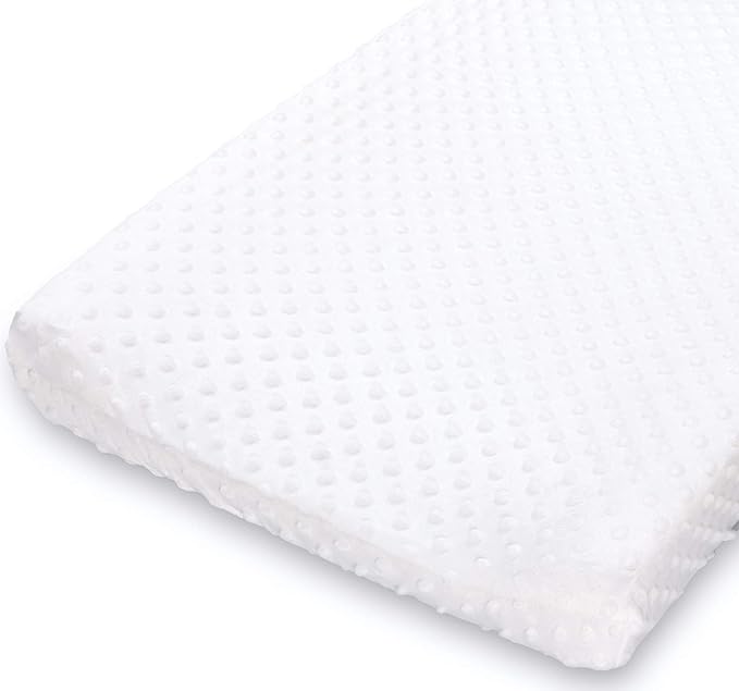 The Peanutshell Baby Girl or Boy Changing Pad Covers Set of 2 - Ultra Soft, Plush Baby Cover - Fits Standard Changing Table Pads, Durable, Machine Washable Sheets - Grey & White Minky
