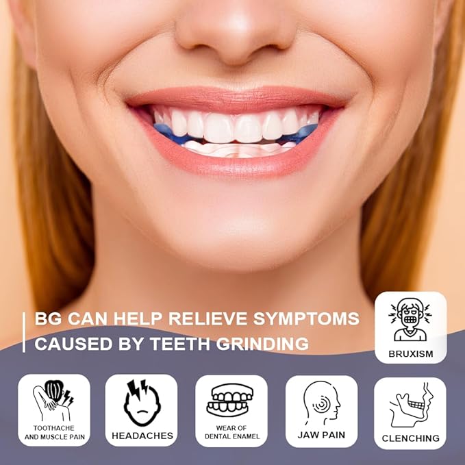 KOHEEL BG Adjustable Night Guard for Teeth Grinding, No-Boil Dental Guard for Bruxism Relief, 2 Count (Thick)