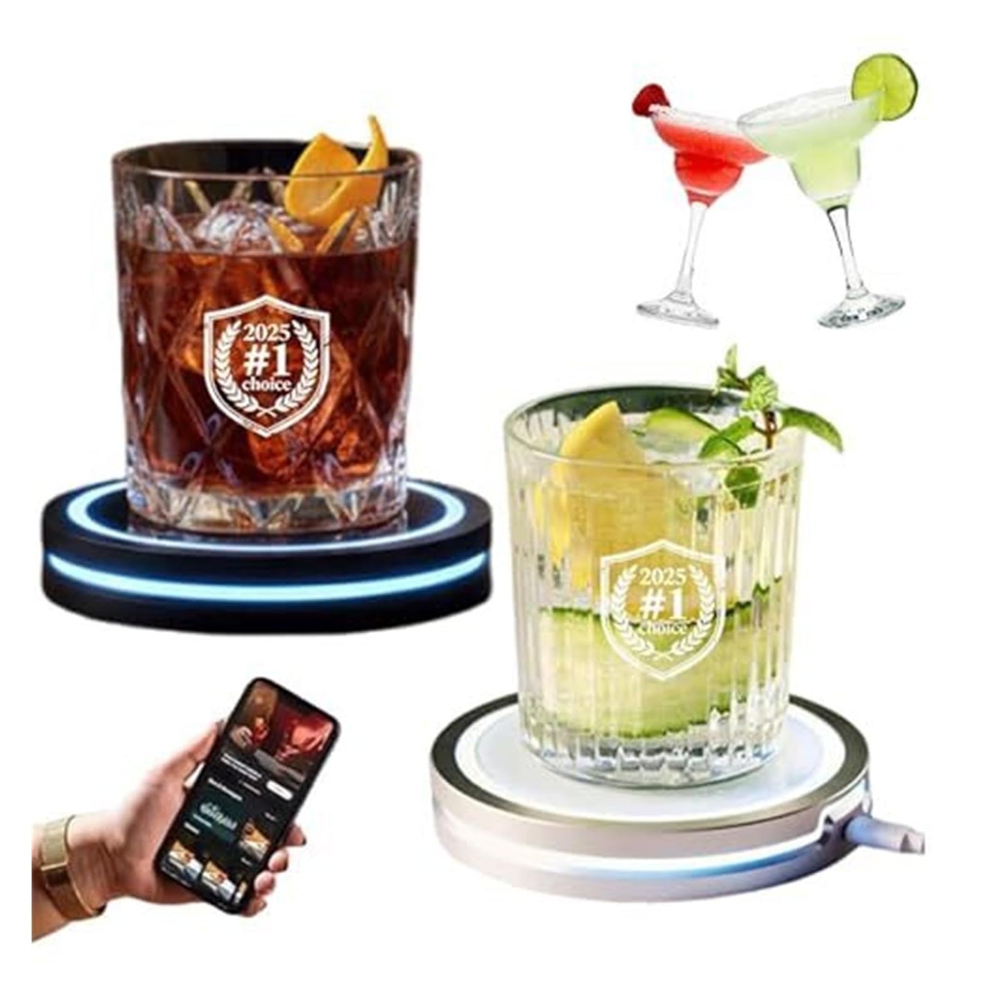 2026 New Smart Cocktail Maker 2.0 - Automated Bartending System, Portable APP-Controlled Mixer, Easy to Clean & Carry, Compact Storage Design, Suitable for Bars/Clubs/Home Use(Mix*2)