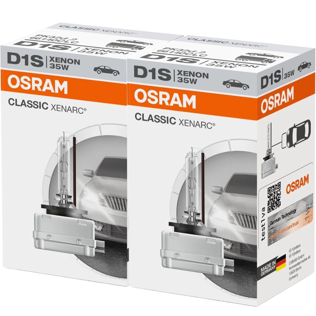 2 X Osram Xenarc Electronic Classic D1S Xenon 66140Clc