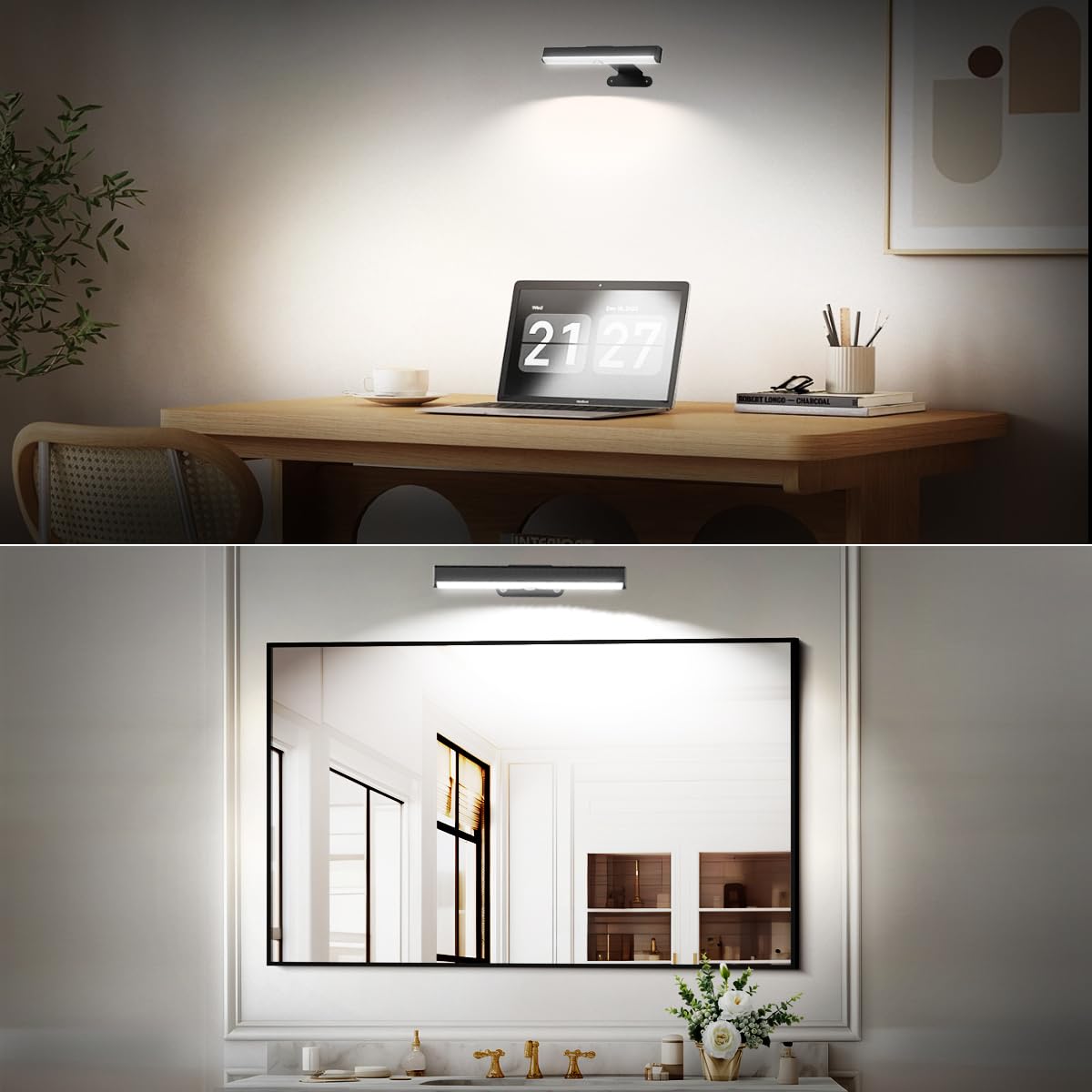 6Pack Wireless Picture Light For Wall Battery Operated Wall Sconces With Remote 3 Lighting Led discomfort-reducingting Light Timer&Dimmable Art Display Lights For Picture Gallery Posters Living Room Home Decor