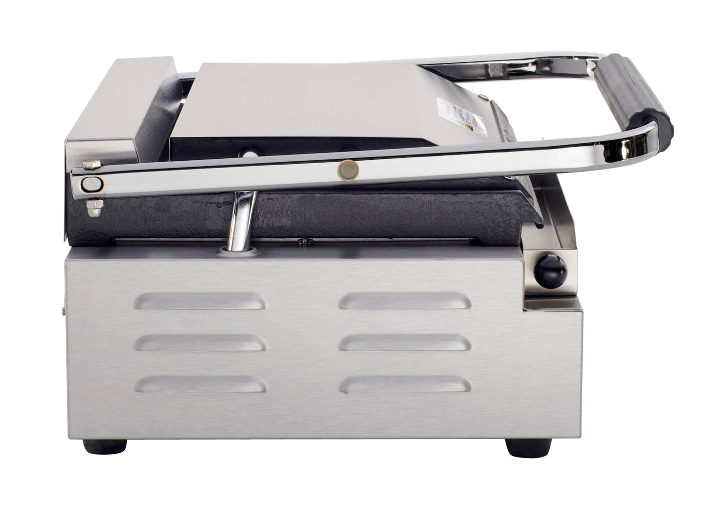 Kratos Commercial Electric Panini Sandwich Grill with Smooth Plates, 14" x 9" Cooking Surface, Commercial Countertop Panini Press, 120V, 1750W (29Y-021)