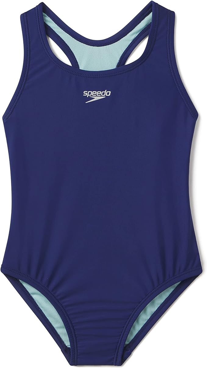 Speedo Girl's Swimsuit One Piece Closed Racerback