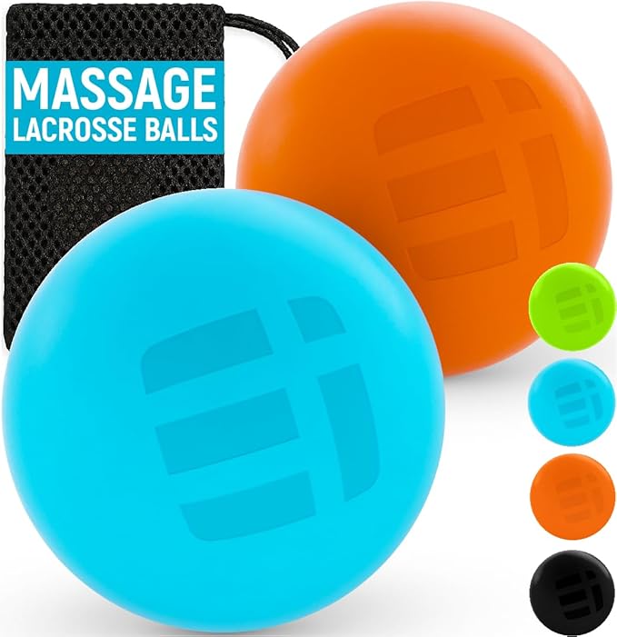 Massage Lacrosse Balls for Myofascial Release - Trigger Point Therapy Ball Set for Deep Tissue Relief - Foot Massage Ball ...