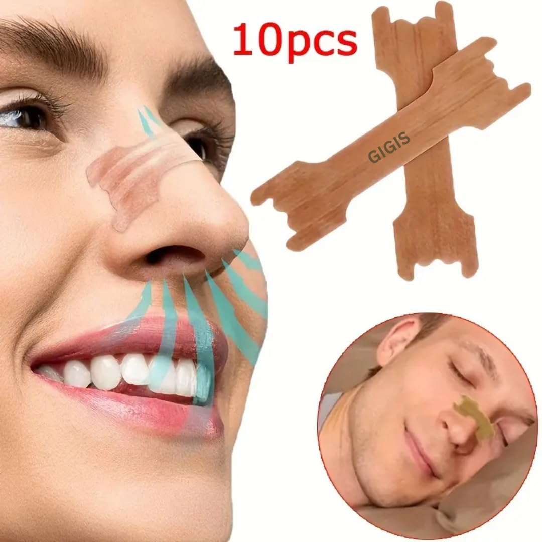 GIGIS No-Drip Severe Congestion 12 Hour Nasal Spray, 3x20mL Bundle Anti-Snoring Nose Clip & Nasal Strip (3 Items)