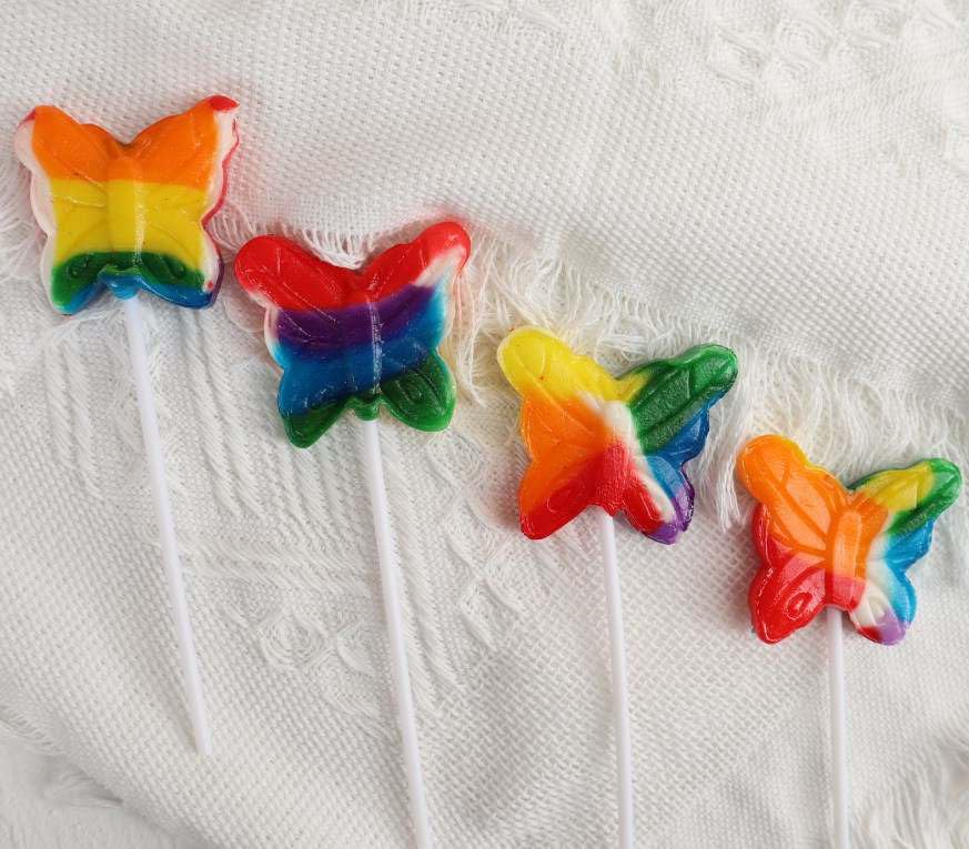 Butterfly Candy Lollipops - 24 Suckers Individually Wrapped Bulk