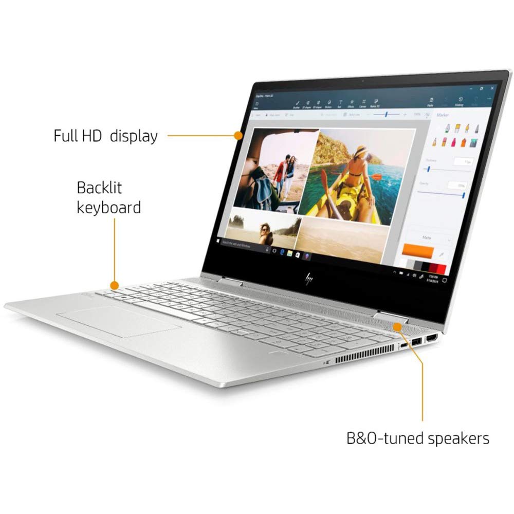 Hp Envy X360 2-In-1 Touchscreen Laptop 15.6 Fhd I7-10510U Business Pc, 32Gb Ram, 512Gb Ssd, Quad-Core Up To 4.90 Ghz, Usb-C, Fin