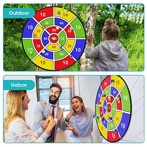 BooTaa 29" Large Dart Board for Kids, Kids Dart Board with Sticky Balls, Boys Toys, Indoor/Sport Outdoor Fun Party Play Ga...