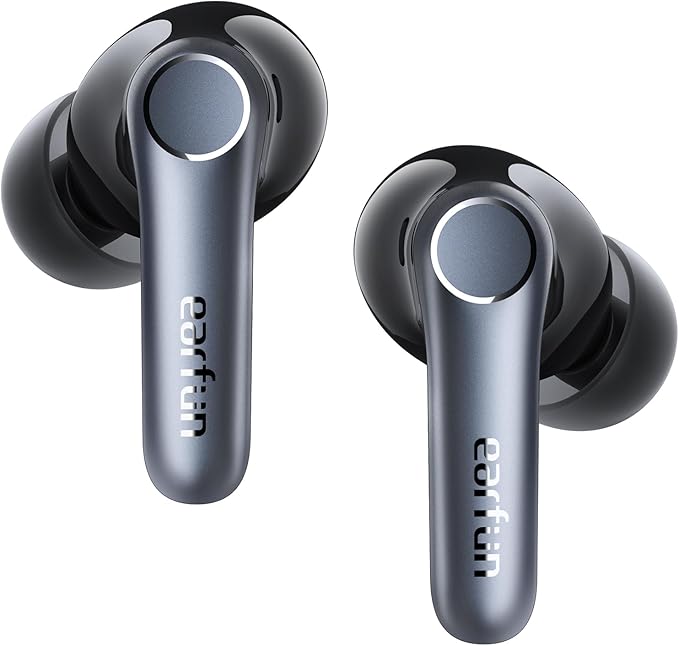 EarFun Air Pro 4 Adaptive Hybrid Noise Canceling Wireless Earbuds, Qualcomm Snapdragon Sound, aptX™ Lossless, 6 Mics AI CV...