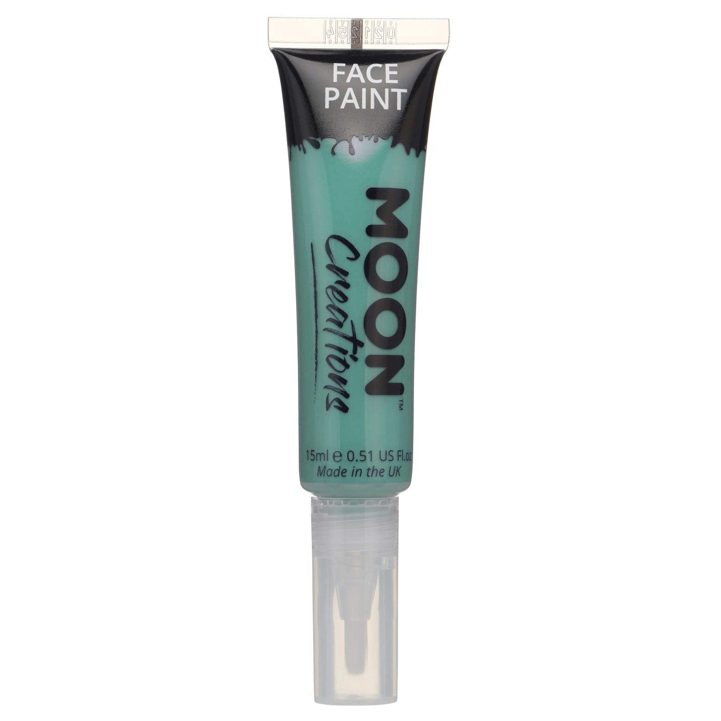 Face & Body Paint with Brush Applicator by Moon Creations - 0.50fl oz - Turquoise