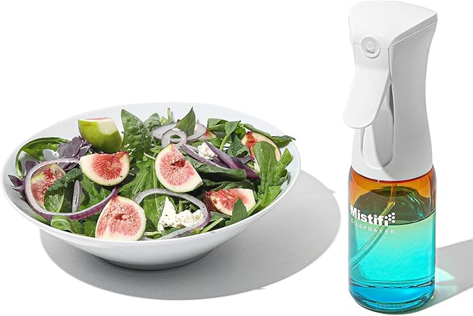 Mistifi glass Oliver Oil Sprayer for cooking, Spray bottle 6oz, Non-Aerosol Refillable Dispenser Oil Mister PS635