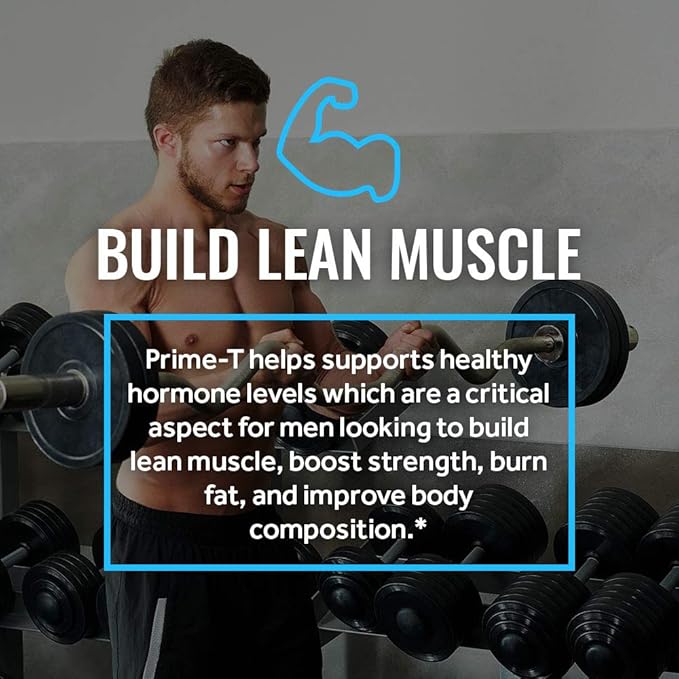 RSP NUTRITION Prime T - Testosterone Booster for Men, Natural Test Booster Pills, Lean Muscle Growth, Strength, Stamina & Healthy Sleep, 30 Servings