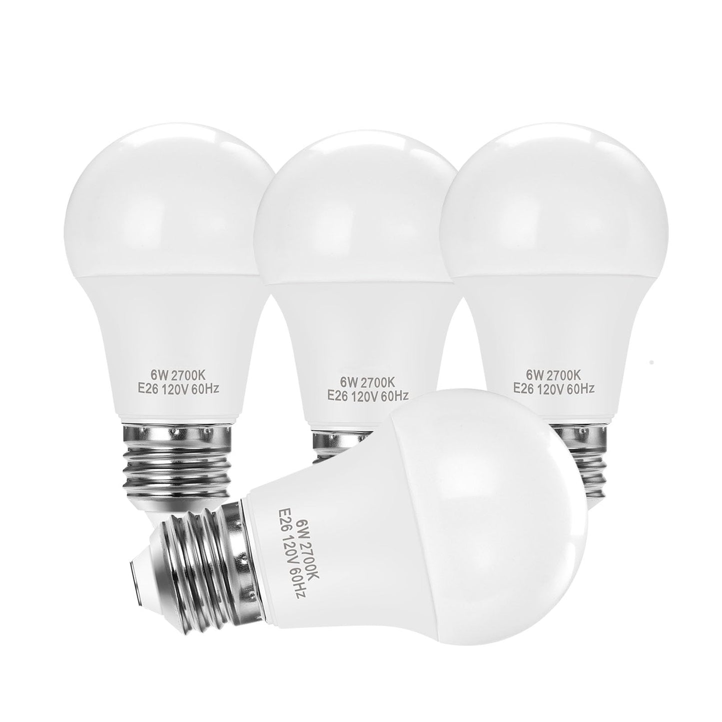 Upwatt E26 Led Light Bulbs  A15 6W (40W Equivalent)  Soft White 2700K  Non-Dimmable Medium Base Bulbs For Home Lighting  4 Pack