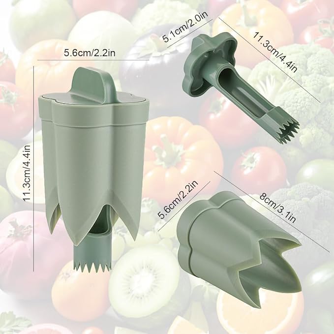 2025 New Bell Pepper Corer and Deseeder,2 in 1 Fruit Pepper Corer and Remover Tool for Kitchen Gadget. (3)