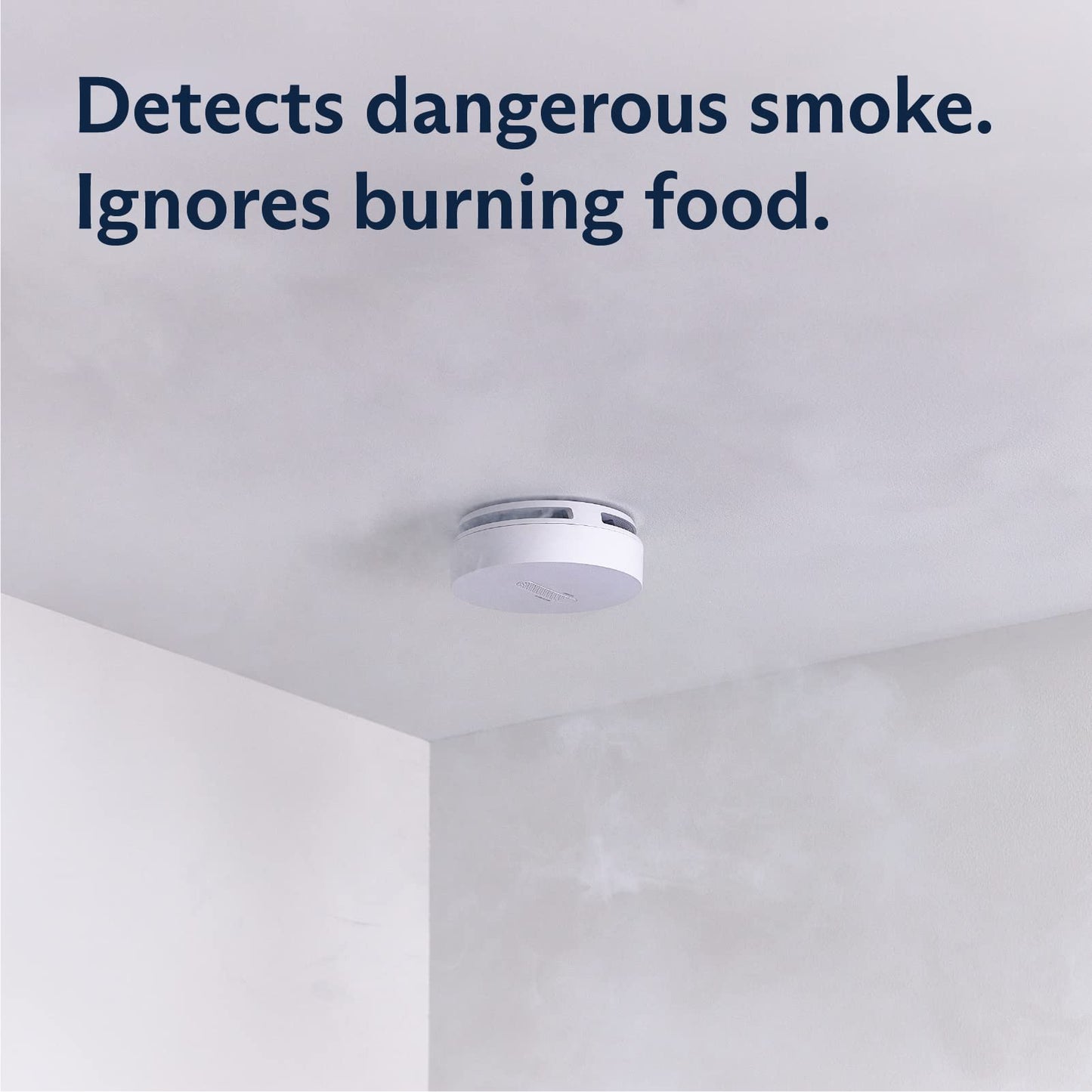 SimpliSafe Smoke & Carbon Monoxide Detector & Motion Sensor - Compatible with Gen 2 Home Security System,White