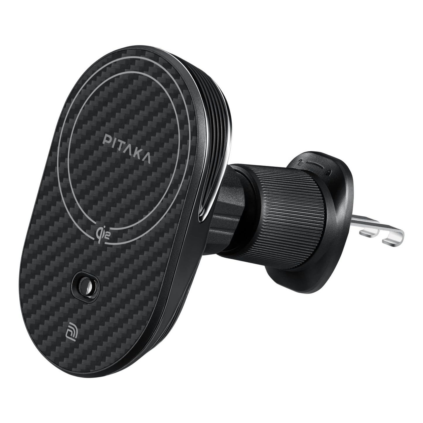 Pitaka For Qi2 Magsafe Car Mount Charger, 15W Magnetic Car Phone Holder For Iphone 16/15/14/13 Series With Nfc Feature, Air Vent