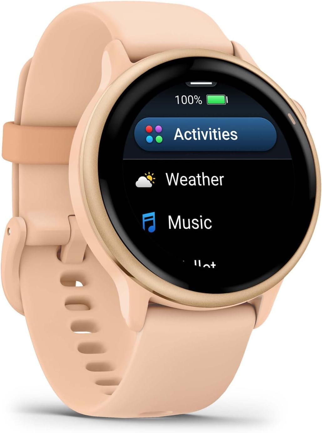 Garmin vivoactive 6 GPS Smartwatch with AMOLED Display, Pink Dawn | Advanced Health and Fitness Features, Up to 11 Day Battery, Energy Monitoring, Sleep Coach | with Signature Series Power Bundle