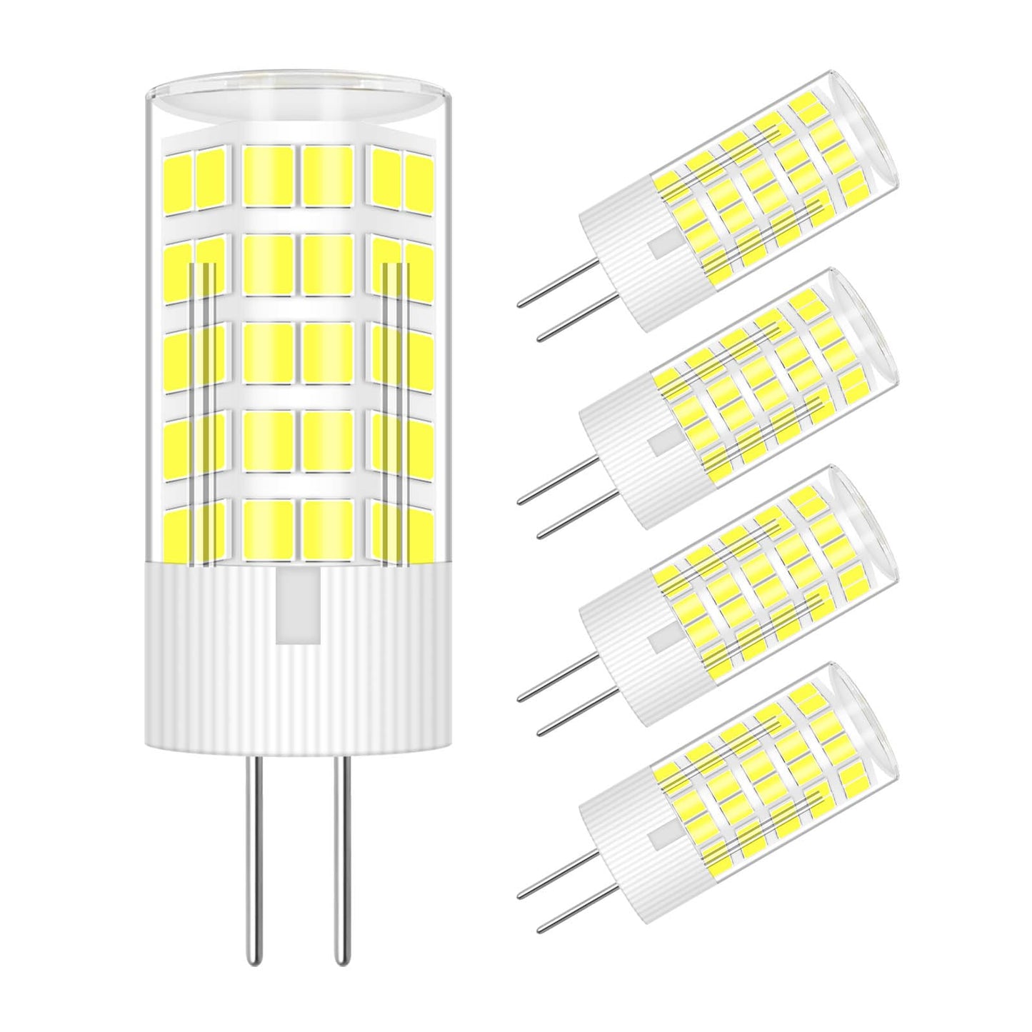 TRIJZHOU G4 LED Light Bulbs AC DC12V, 4W (40w 30w Halogen Equivalent) Daylight White 6000k No Dimmable 400 LM, G4 JC T3 Bi-Pin B