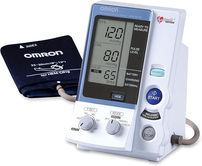 OMRON IntelliSense Professional Digital Blood Pressure Monitor for Clinical Use & Upper Arm Blood Pressure Cuffs - #1 Doct...