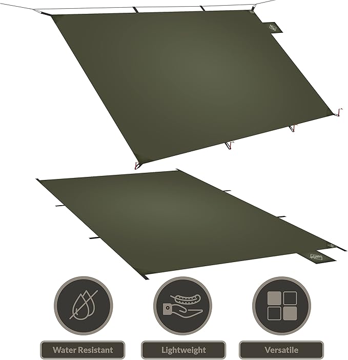 Onewind Tent Footprint, Small Tarp Tent Floor Ground Sheet 4000mm Waterproof Rate PU Coating, 98" *55" Ultralight Camping Tarp for Backpacking, Hiking, Camping, Picnic