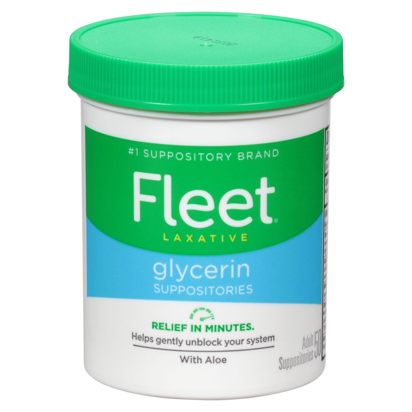 Fleet Laxative Glycerin Suppositories for Adult Constipation - 50 Count