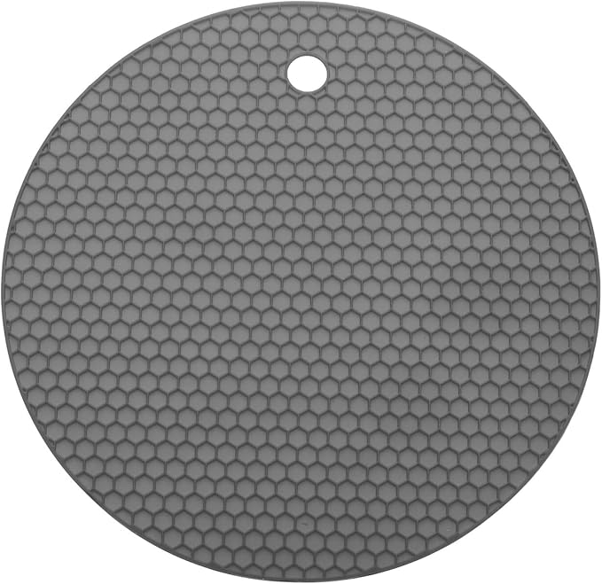 uxcell 3pcs Silicone Jar Opener Pads, 17.5cm/7" Texture Can Opener Multipurpose Round Bottle Lid Opener Non-Slip Coasters for Weak Hands Seniors Children, Gray