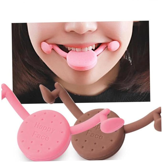 Smile Training Tool Facial Exerciser Mouthpiece for Natural Smile Enhancement Portable Face Muscle Lifting Corrector for Expressionless Faces Beauty Tool with Random Random Color