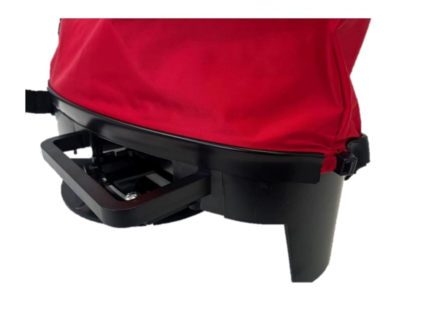 EarthWay 2750 25lb Nylon Bag Seeder/Spread with Comfortable Cross Shoulder Strap, Red with Accurate Placement with Side Spread Control and Spring Close Shutoff