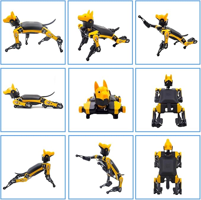 Petoi Robot Dog Bittle X V2 Alloy Servo (Pre-Assembled) | Robotics Kit | Coding Smart Robot Kit, Voice Control, Programmable Quadruped Robot, Open Source, STEM & Robotics Education