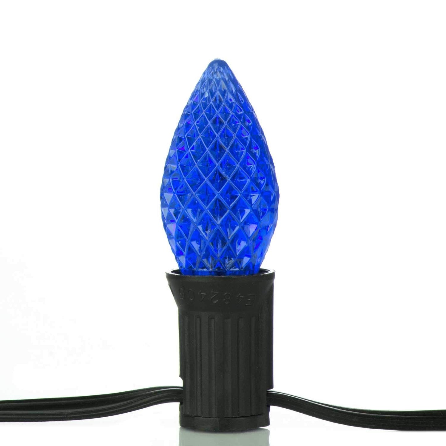 50 Pack C7 Blue Christmas Led Replacement Light Bulb  E12 C7 Shatterproof Replacement Bulbs For Christmas Outdoor String Lights  Commercial Grade Bulb For Christmas Patio Roofline Lighting Decor