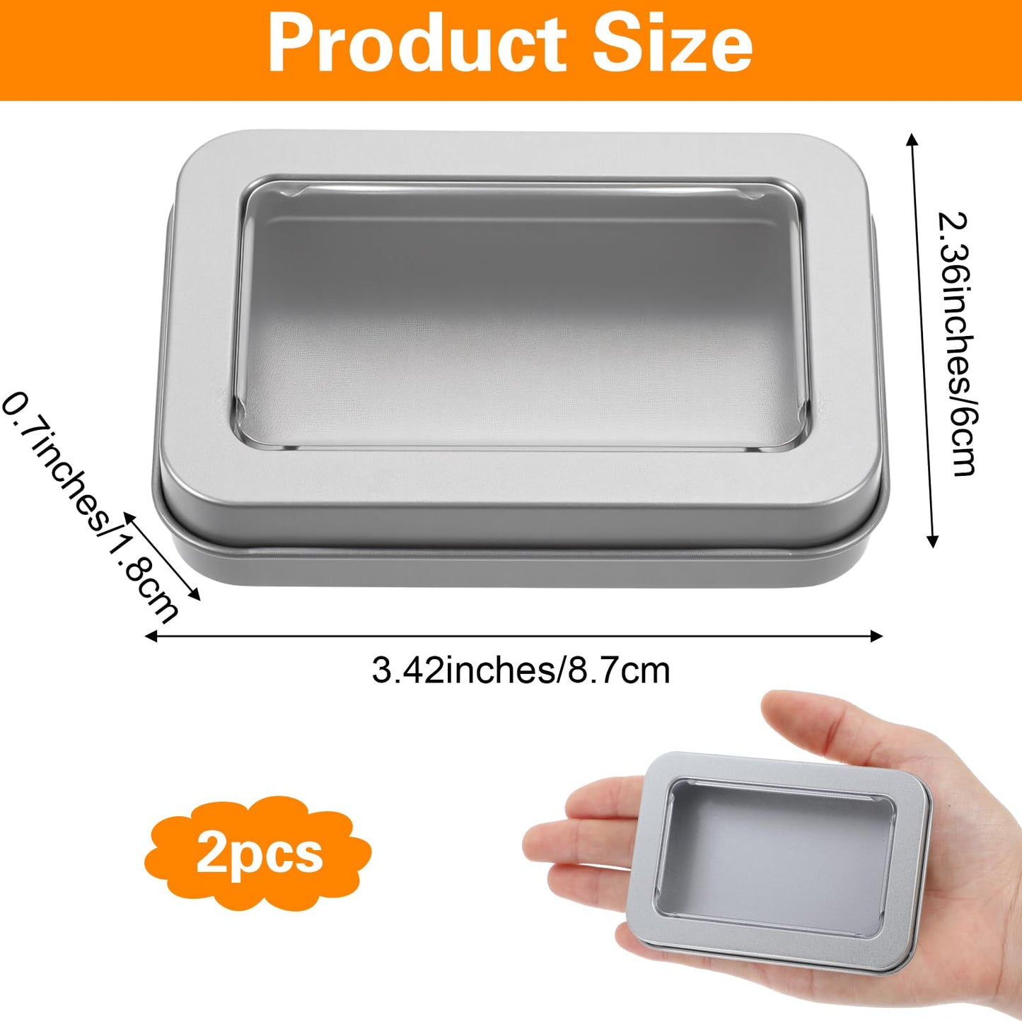 2 Pcs Cotton Swab Holder For Travel Qtips Case With Dustproof Lid Empty Metal Cotton Ball Holder Portable Small Dental Travel Fl