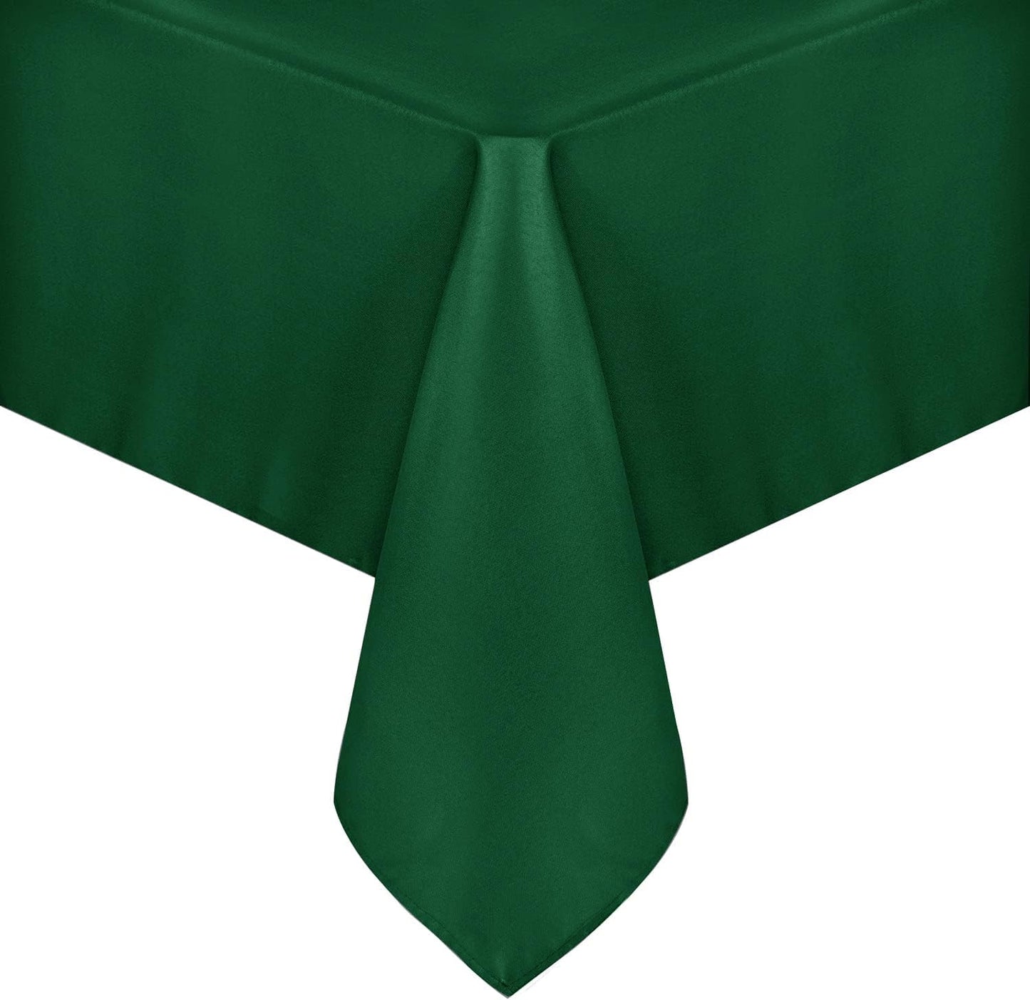 sancua Rectangle Tablecloth - 70 x 90 Inch - Stain and Wrinkle Resistant Washable Polyester Table Cloth, Decorative Fabric Table Cover for Dining Tables, Buffet Parties and Christmas, Hunter Green