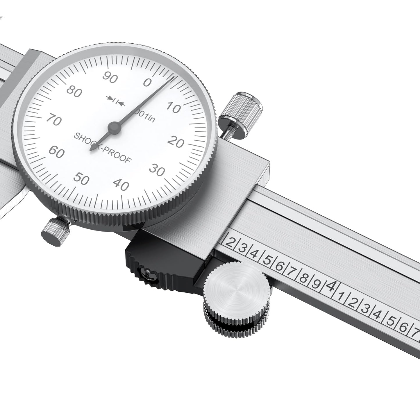 HDLNKAK Dial Caliper Shockproof Dial Caliper Precision Caliper with Watch 0-9" Range, 0.001” Resolution 6 Inch with 0.001" Precision Calipers 4-Way Measurement with Plastic Case
