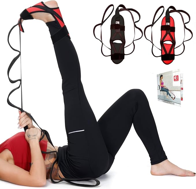 Foot and Calf Fascia Stretcher for Plantar Fasciitis, Physiotherapy Stretching Strap, Yoga Stretch Strap Improves Strength...