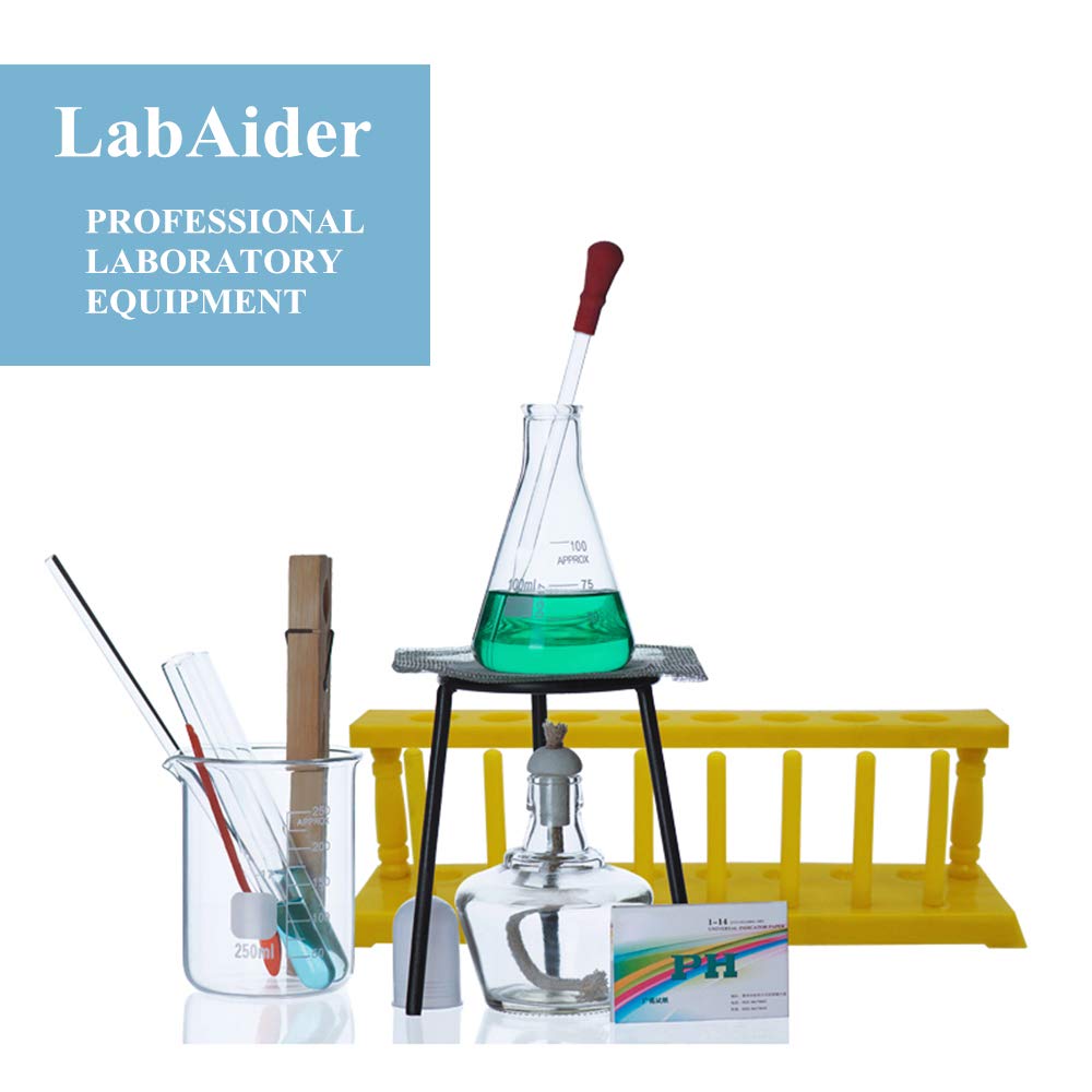 LabAider Surgical Grade Blades #11 10pcs Sterile with #3 Scalpel Knife Handle for Biology Lab Anatomy, Practicing Cutting, Medical Student, Sculpting, Repairing